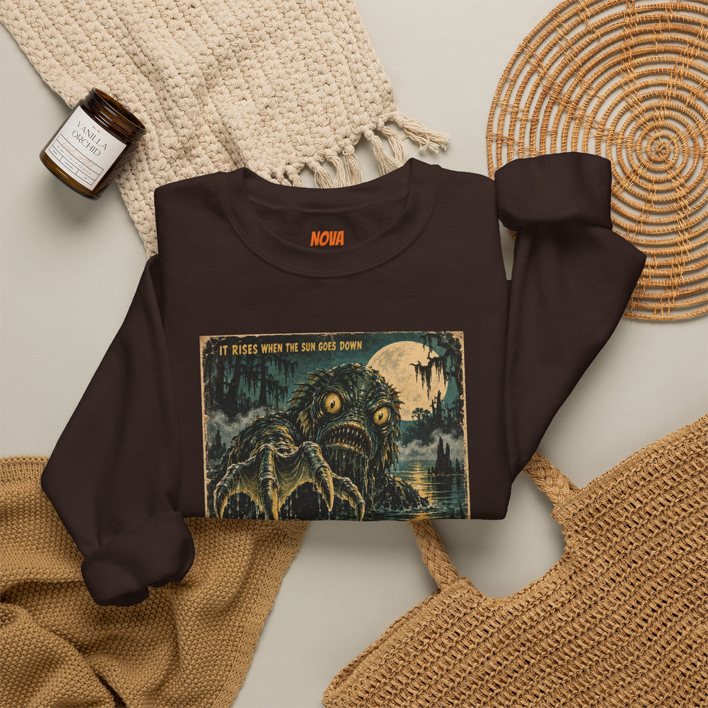 Crewneck Sweatshirt — “Terror From the Deep” Vintage Monster Graphic ...